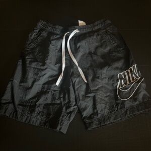 Black Nylon Nike Shorts